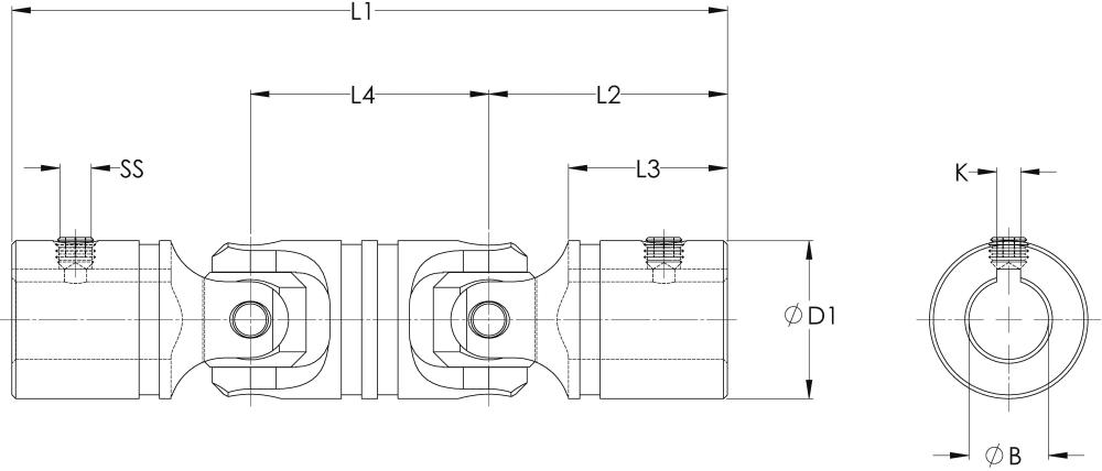 Heavy Duty - Double Universal Joint