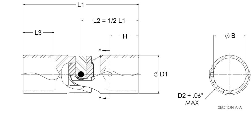 Military Standard Light Duty - Single Universal Joint