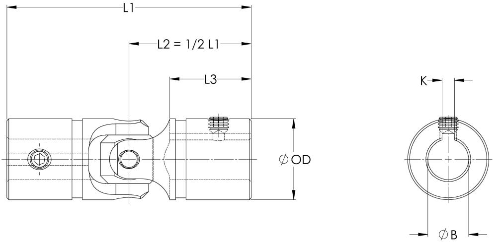 Stainless Steel - Single Universal Joint
