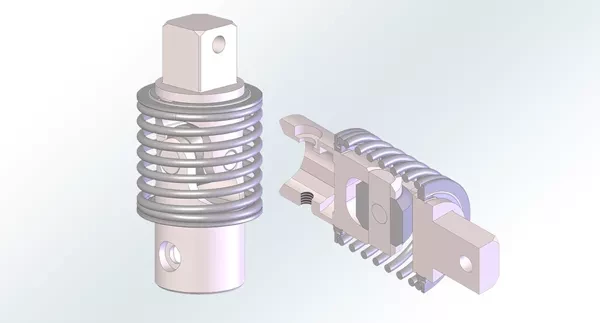 Spring supported Universal Joint